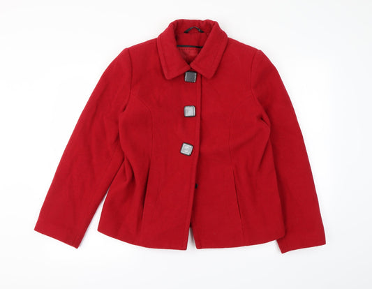Womens UK Size 12 BM Red Jacket