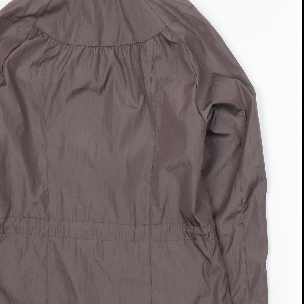Klass Womens Brown Windbreaker Jacket Size 12