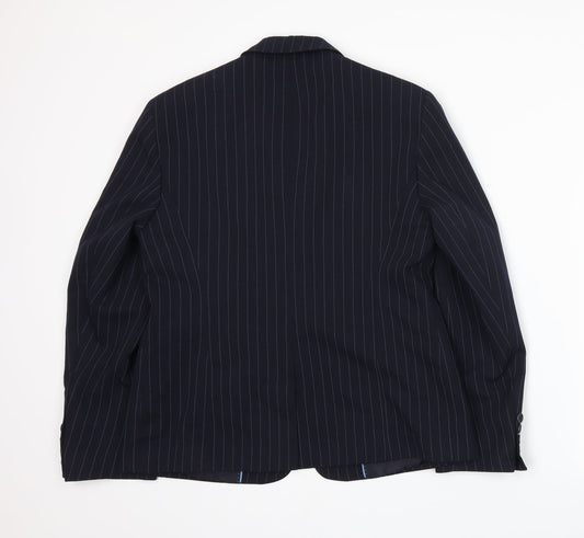 Womens UK Size 10 Preworn Regular Blue Suit Jacket