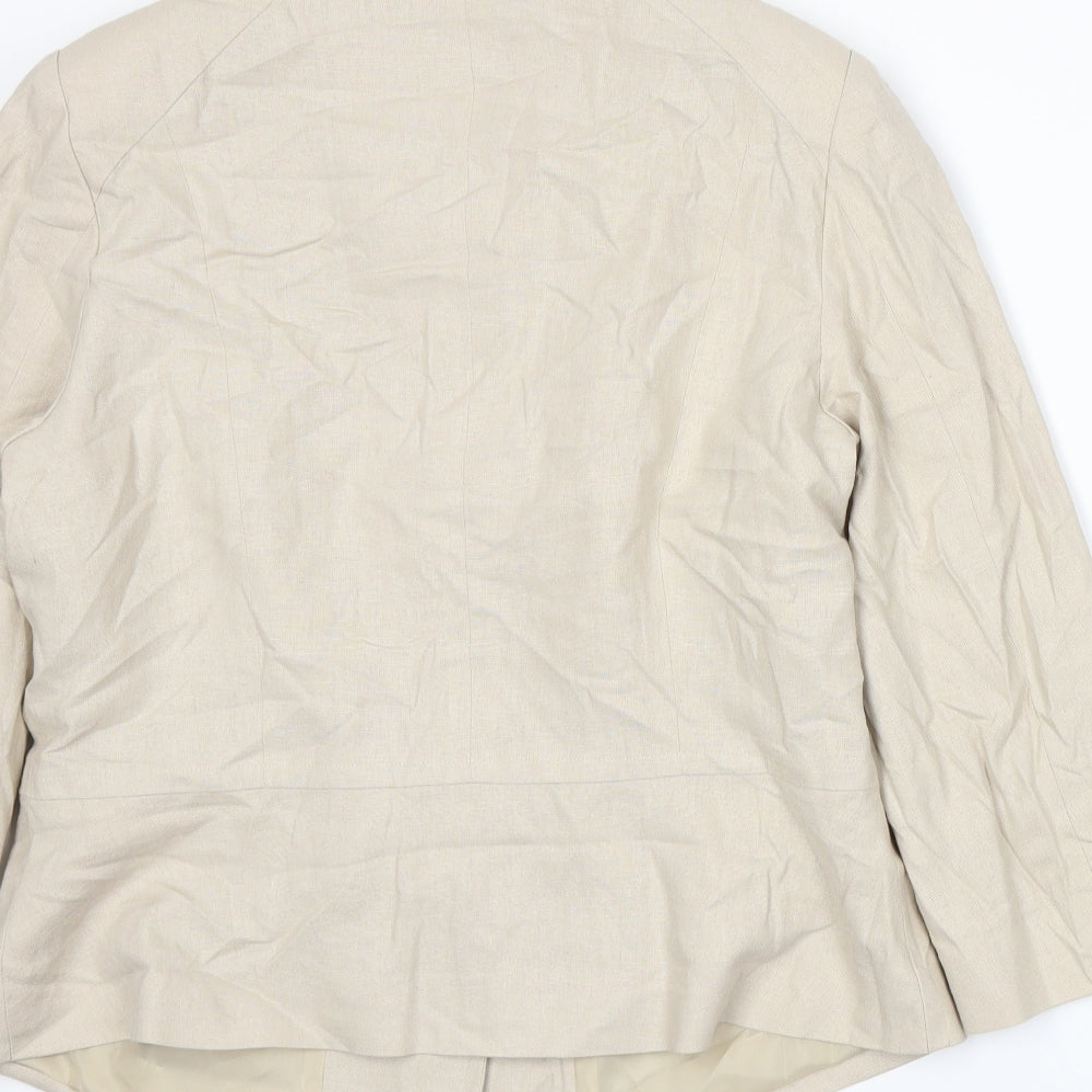 Autonomy Womens Beige Jacket Size 14