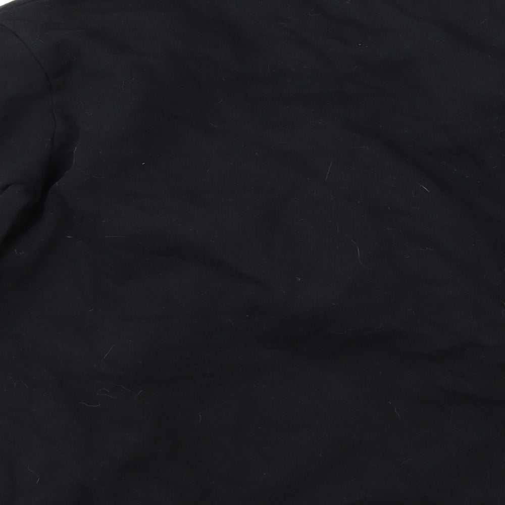 Tezenis Womens Black Polka Dot Pullover Sweatshirt Size S - Pom poms