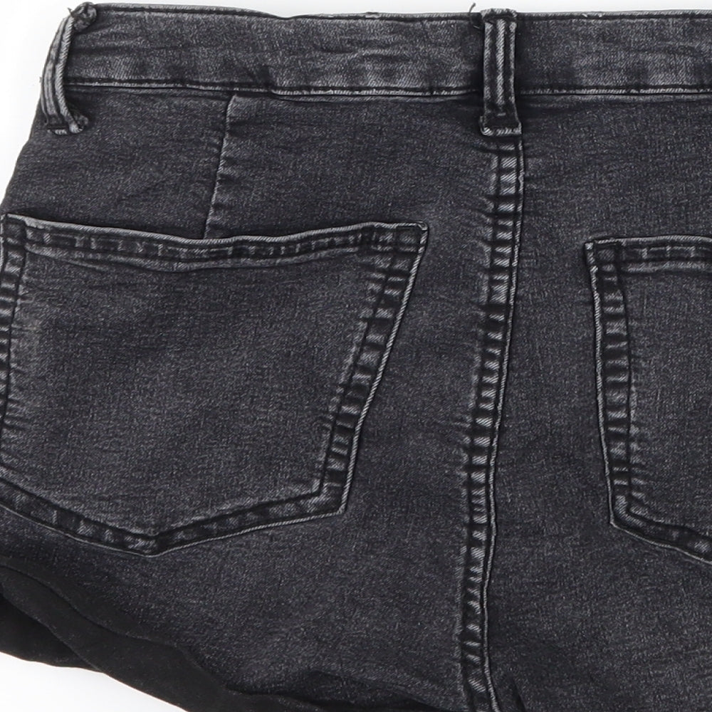 Womens UK Size 8 Bershka Regular Fit Hot Pants Shorts