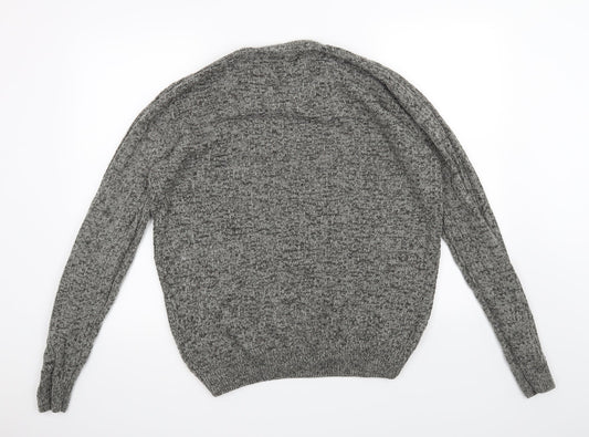 Acw85 Mens Grey Pullover Jumper Size M