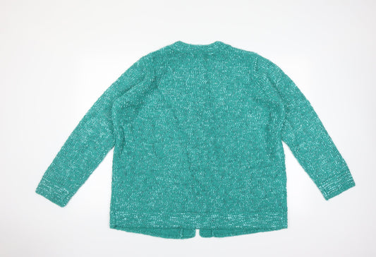 Wardrobe Womens Green Cardigan Jumper Size 16