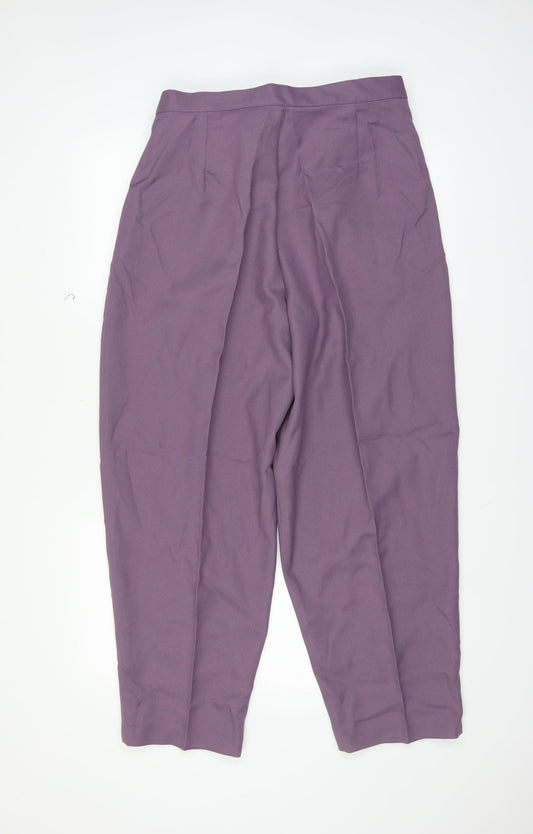 Womens UK Size 18 slimma Regular Fit Purple Trousers