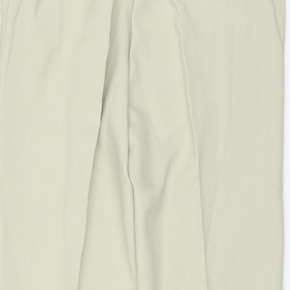 Womens UK Size 18 Essential Collection Regular Fit Green Trousers