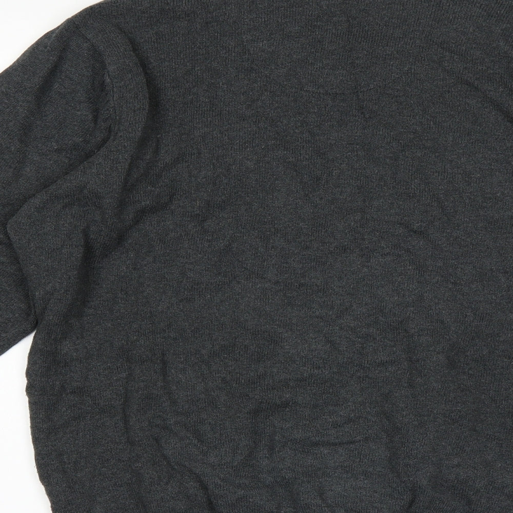Marks and Spencer Mens Grey Pullover Jumper Size M