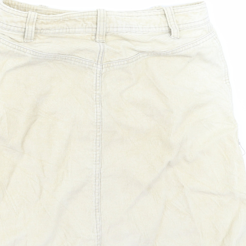 H&M Womens Beige  Corduroy Mini Set Size 10