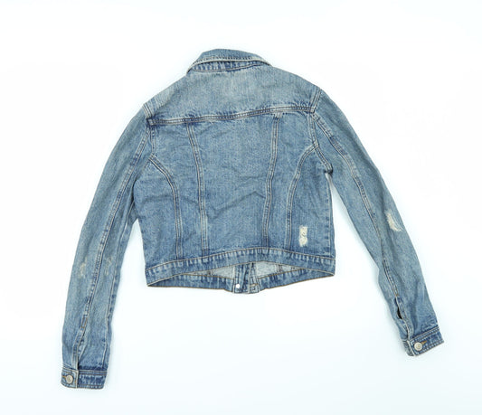 FOREVER 21 Womens Blue Denim Jacket Size XS
