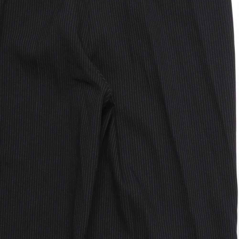 Womens UK Size 20 F&F Regular Fit Black Trousers