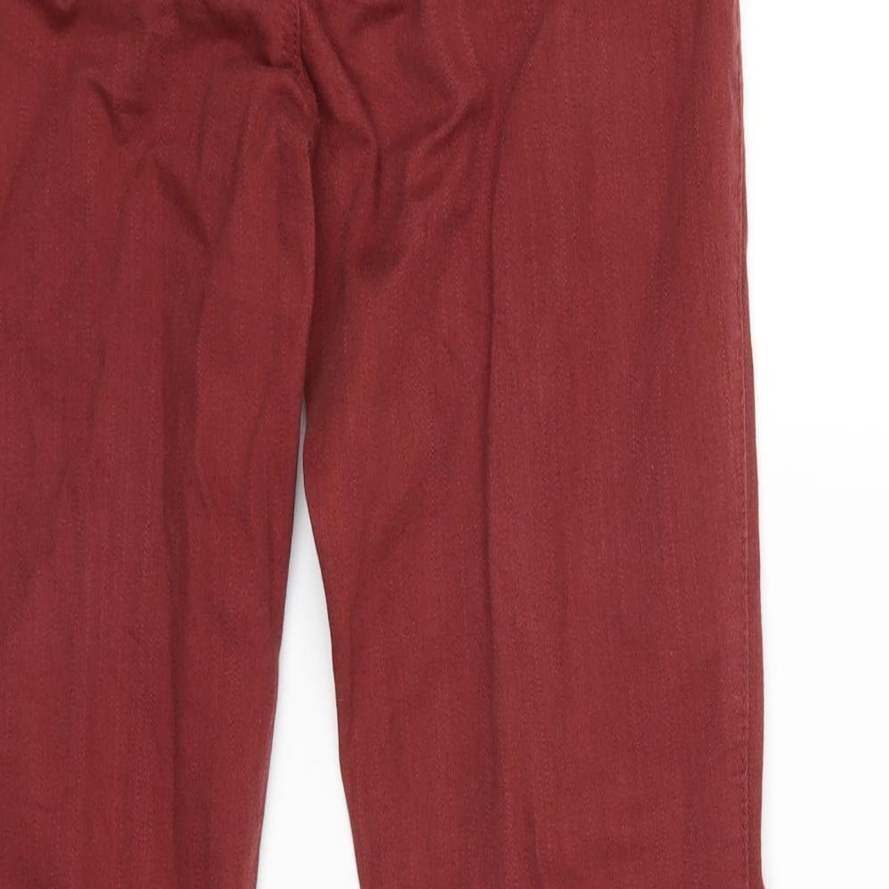 Womens UK Size 30 in Preworn Regular Fit Skinny Red Jeans