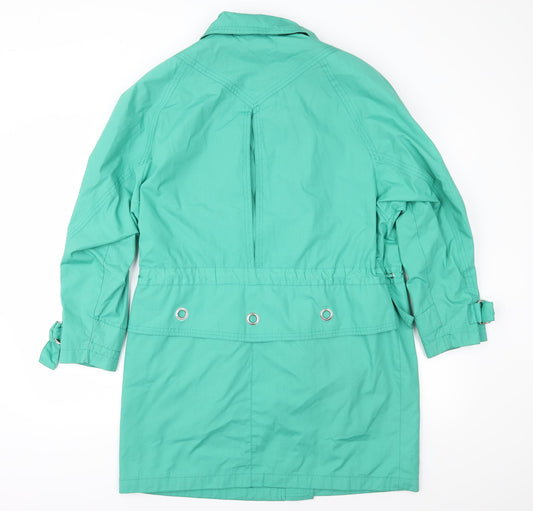 House of Fraser Womens Green Anorak Coat Size 10