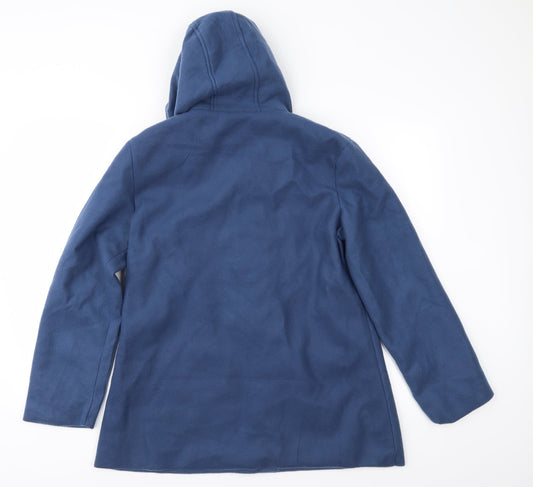 Womens UK Size S Anne De Lancay Blue Parka Coat