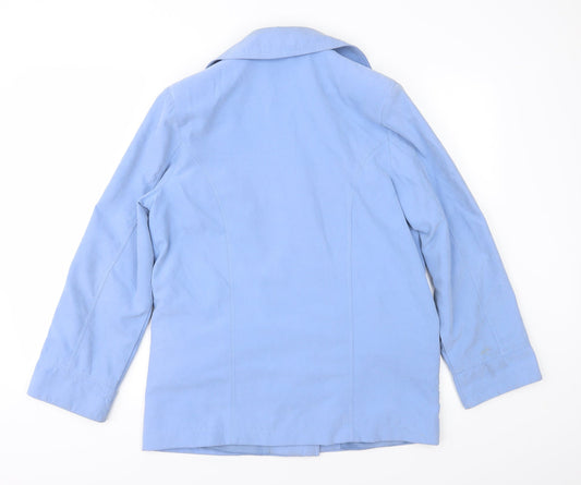 Womens UK Size 10 Klassik Blue Overcoat