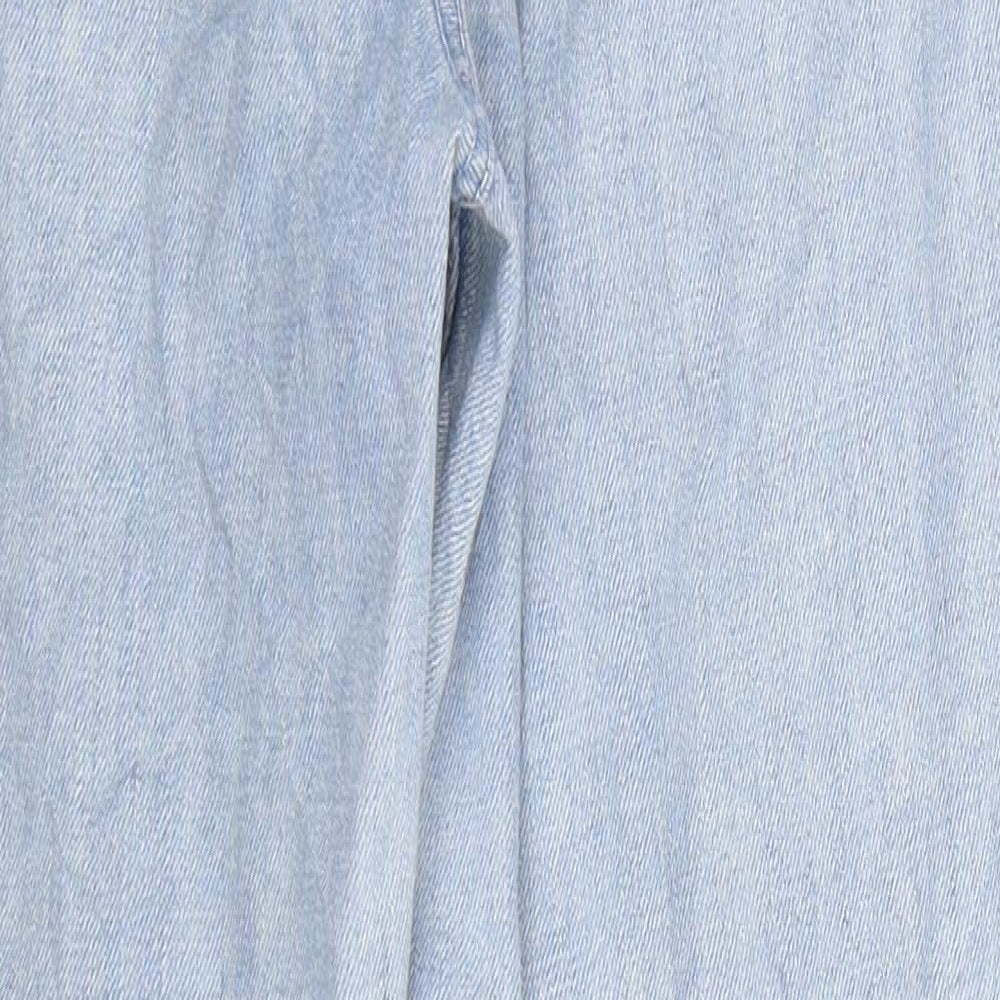 Denim Co Womens Blue Denim Straight Jeans Size 8 L27 in