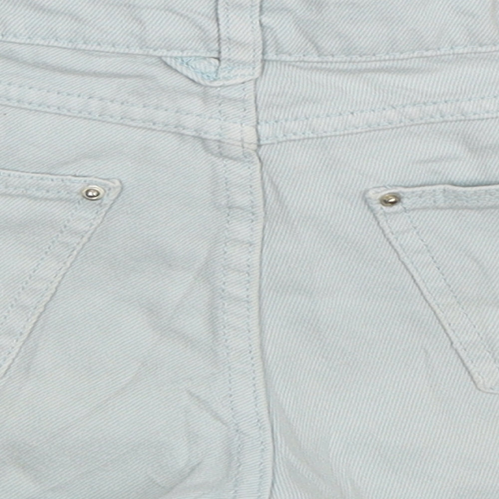 Pull&Bear Womens Blue Denim Hot Pants Shorts Size 30 in