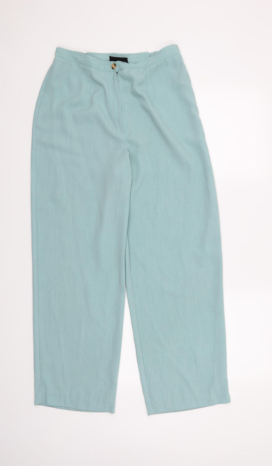 Womens UK Size 12 BHS Regular Fit Blue Trousers