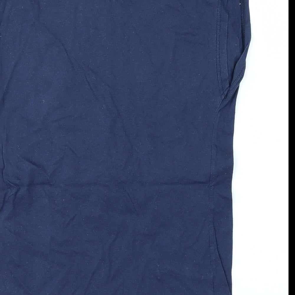 Topshop Womens Blue Basic T-Shirt Size 6