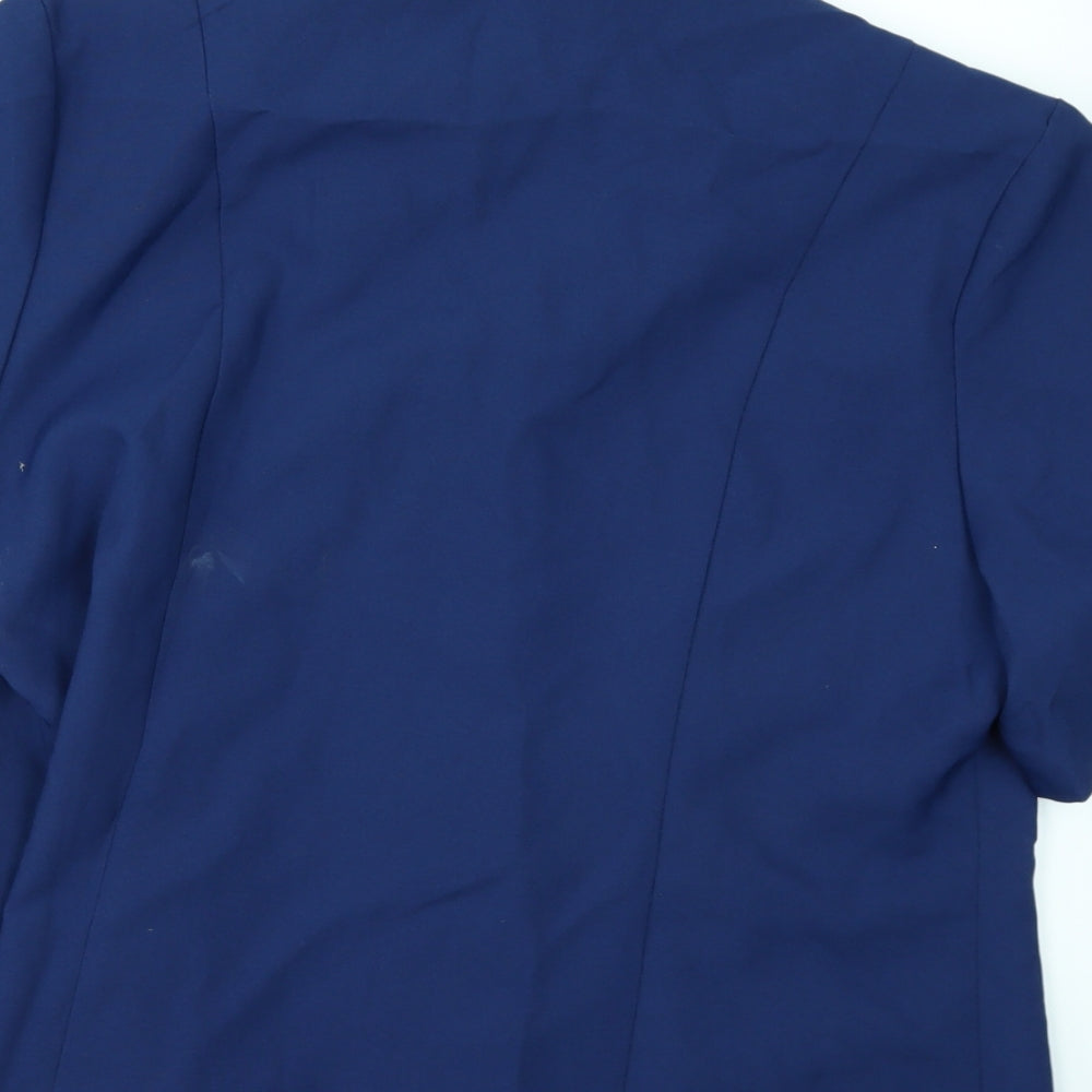 Classic Womens Blue Cardigan Jumper Size 18