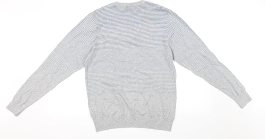 Marks and Spencer Mens Grey Pullover Jumper Size M