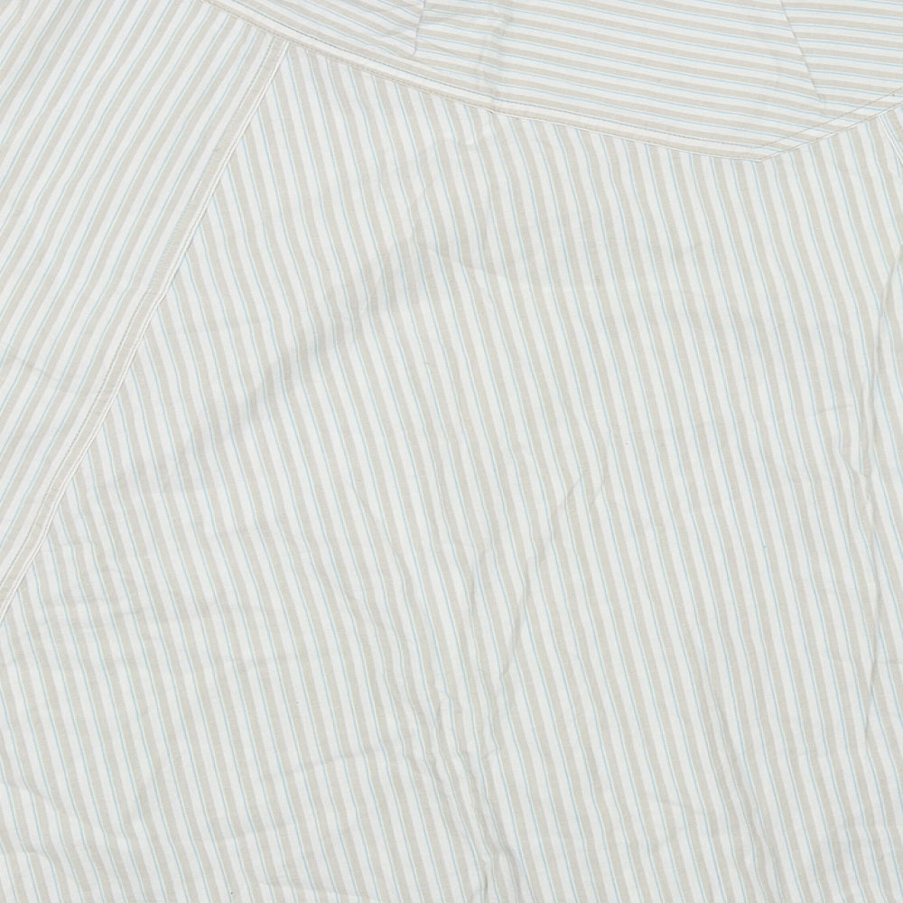 H&M Womens Green Striped Skater Skirt Size 14