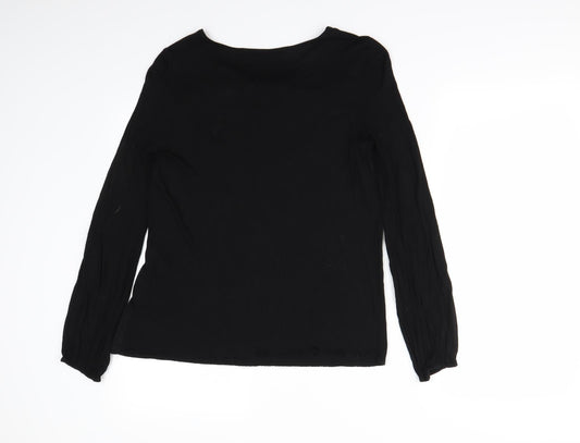 Womens UK Size 6 NEXT Black Basic Blouse