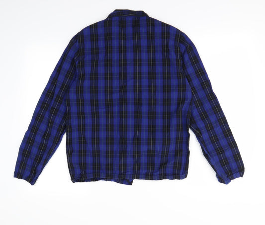 Mens UK Size S Primark Blue Button-Up Long Sleeve Casual Shirt