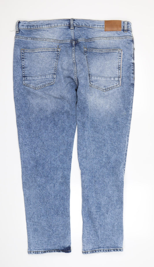 Burton Menswear Mens Blue Denim Straight Jeans Size L L29 in