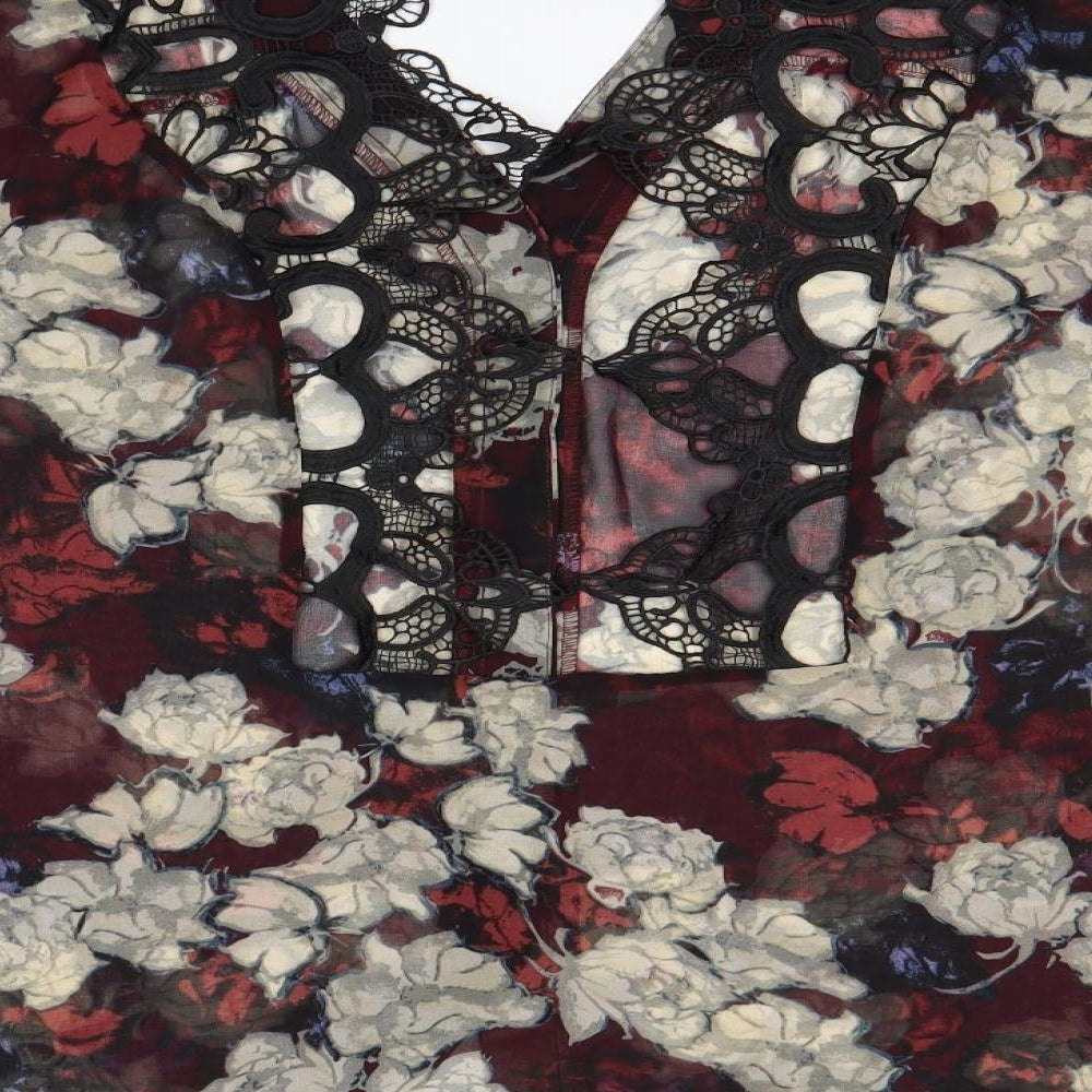 Womens UK Size XL Preworn Multicoloured Basic Button-Up