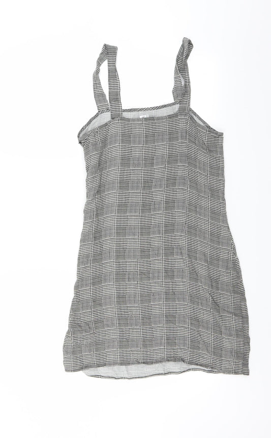 Divided by H&M Womens Black Herringbone Mini Size 10