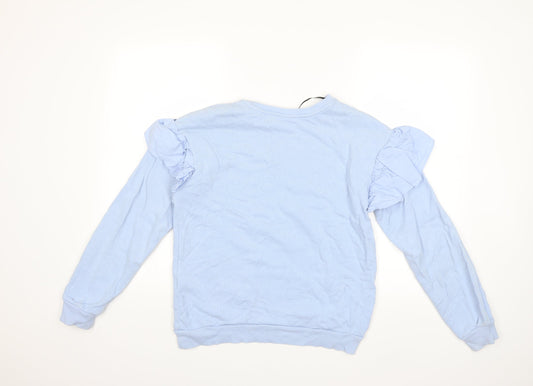H&M Womens Blue Pullover Sweatshirt Size XS