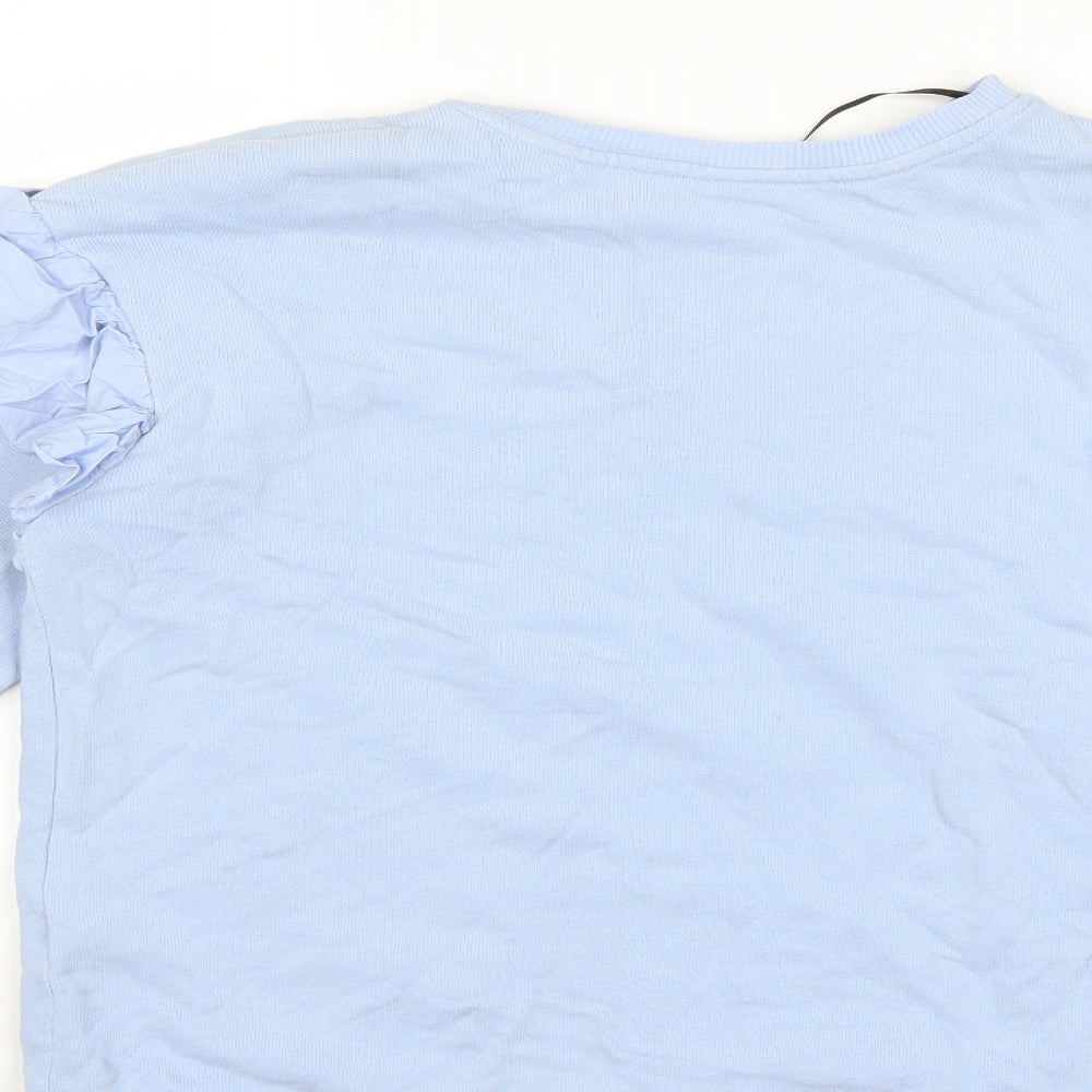 H&M Womens Blue Pullover Sweatshirt Size XS