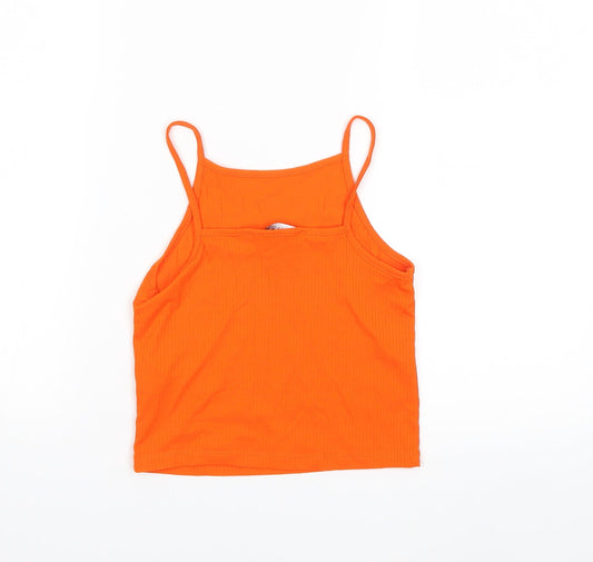 Primark Womens Orange Basic Tank Size 6