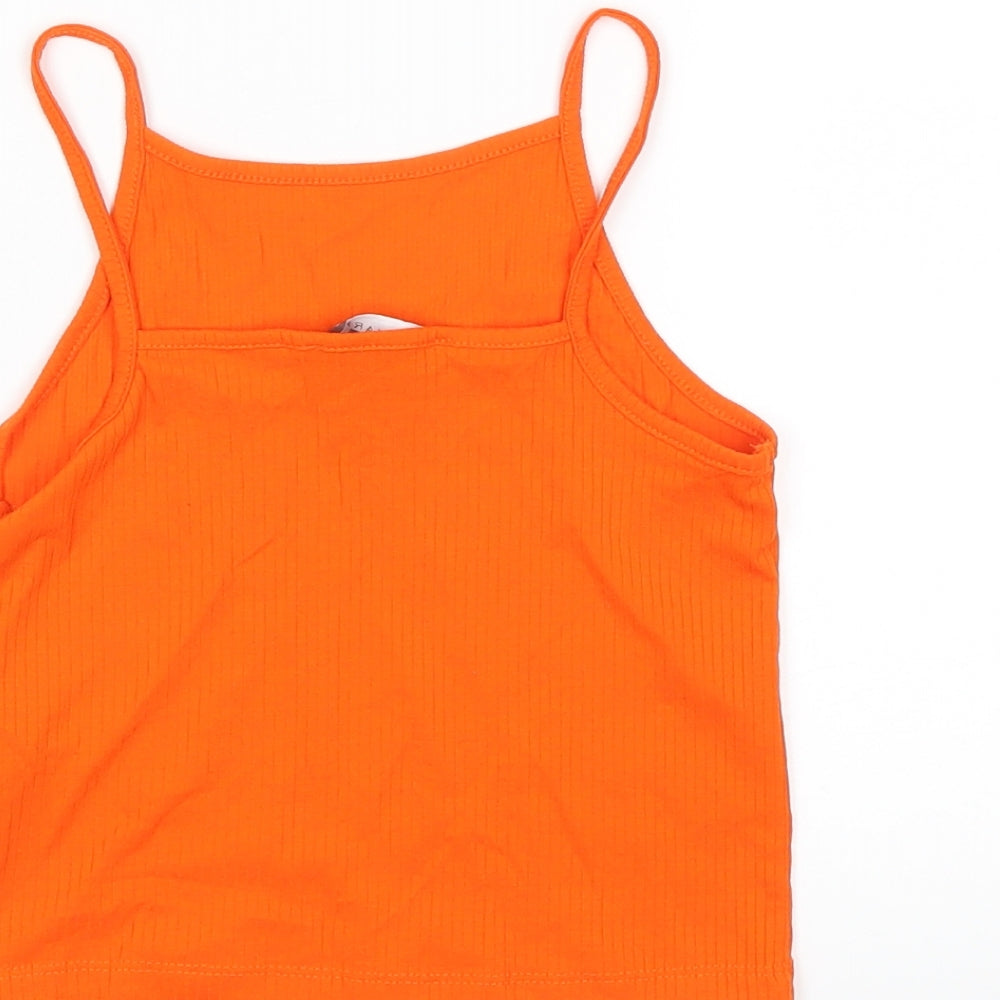 Primark Womens Orange Basic Tank Size 6