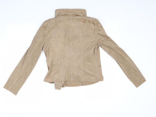 Atmosphere Womens Beige Biker Coat Size 6
