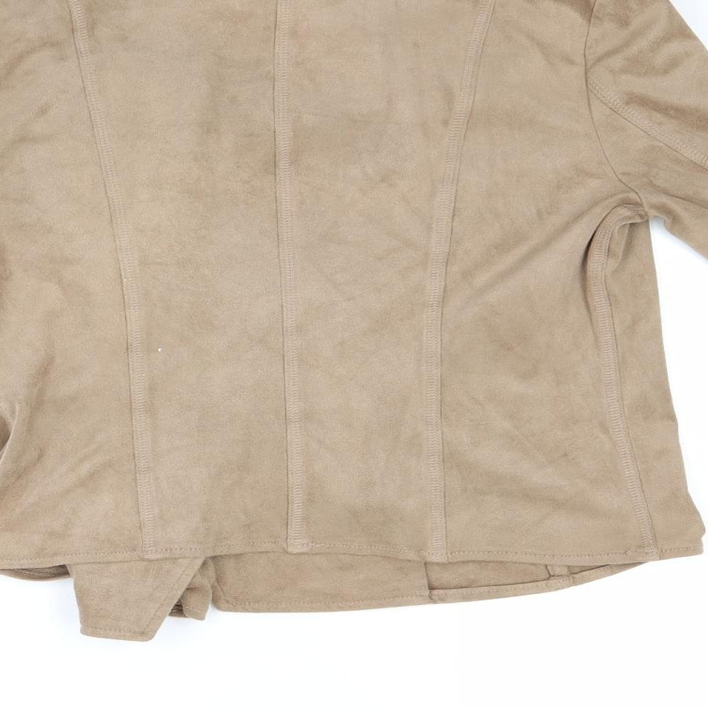 Atmosphere Womens Beige Biker Coat Size 6