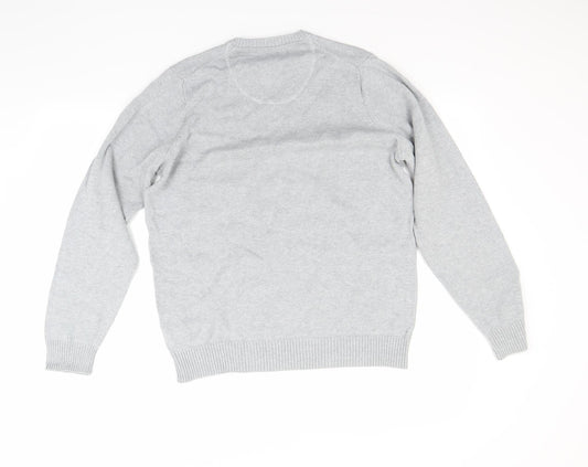 Blue Harbour Mens Grey Pullover Jumper Size S