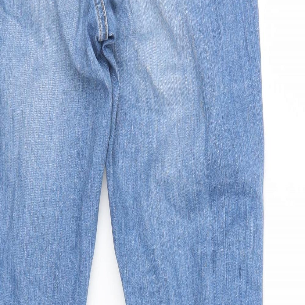 Monki Womens Blue Denim Straight Jeans Size 26 in L29 in