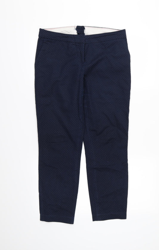 Womens UK Size 32 in Preworn Regular Fit Cropped Blue Trousers