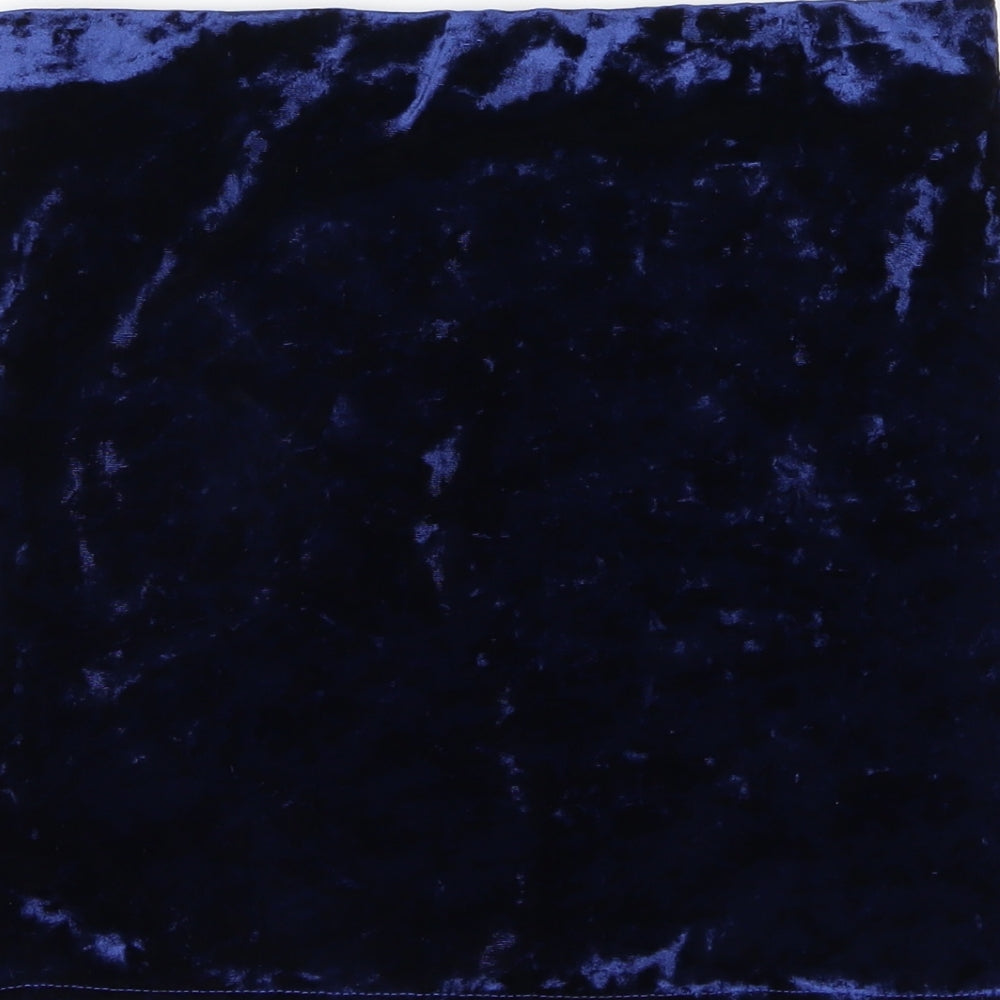 Primark Womens Blue Velour Bandage Skirt Size 8