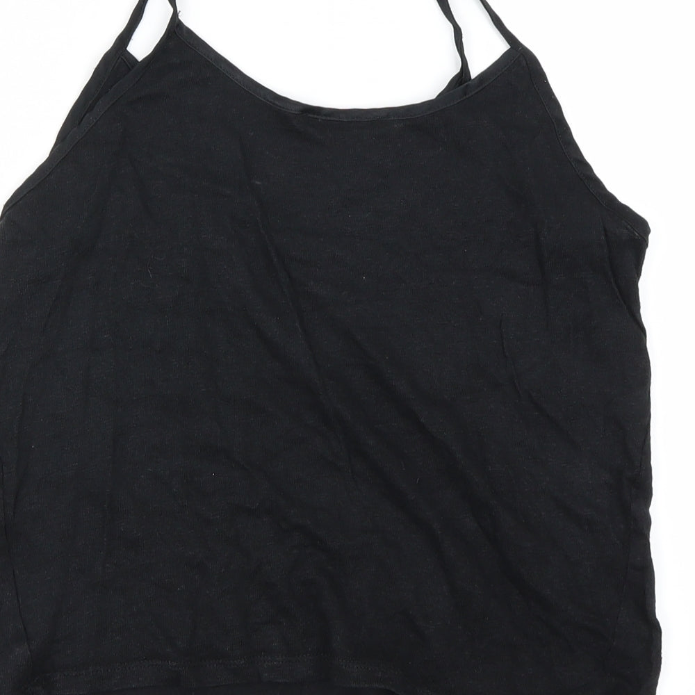 Zara Womens Black Basic T-Shirt Size 8
