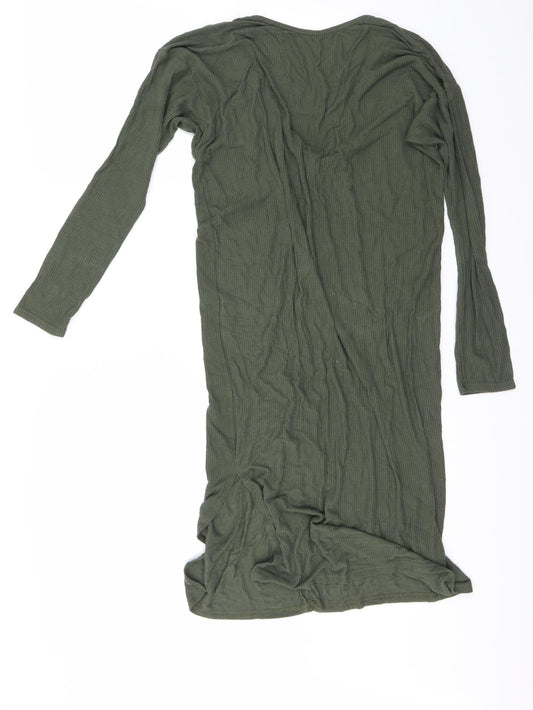 Preworn Womens Green Bodycon Size 10
