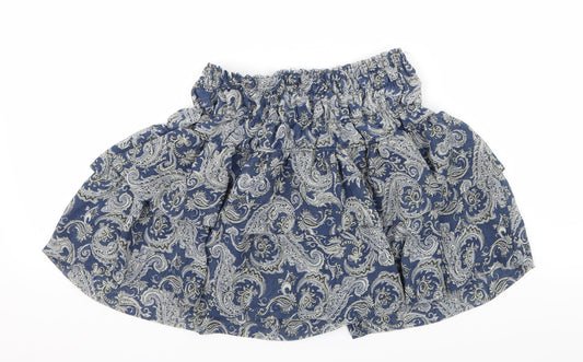Mango Womens Blue   Mini Skirt Size S