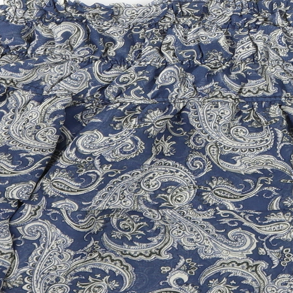 Mango Womens Blue Mini Skirt Size S