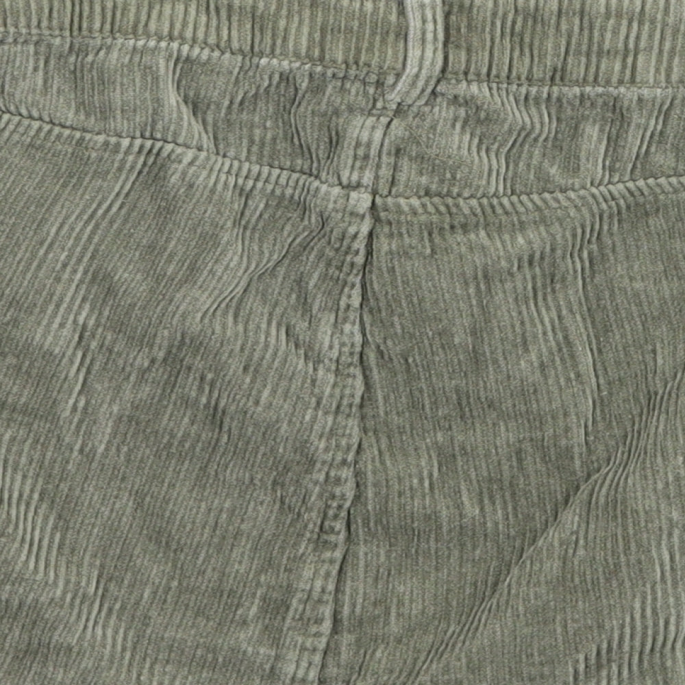 FOREVER 21 Womens Green  Canvas Mini Skirt Size 26 in