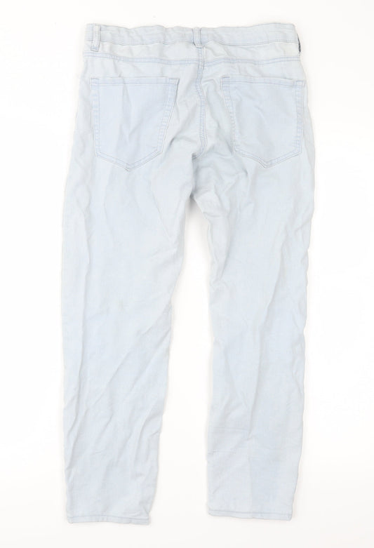 FOREVER 21 Womens Blue Denim Cropped Jeans Size 30 in L24 in