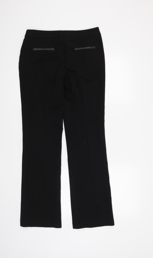 F&F Womens Black Trousers Size 6 L31 in