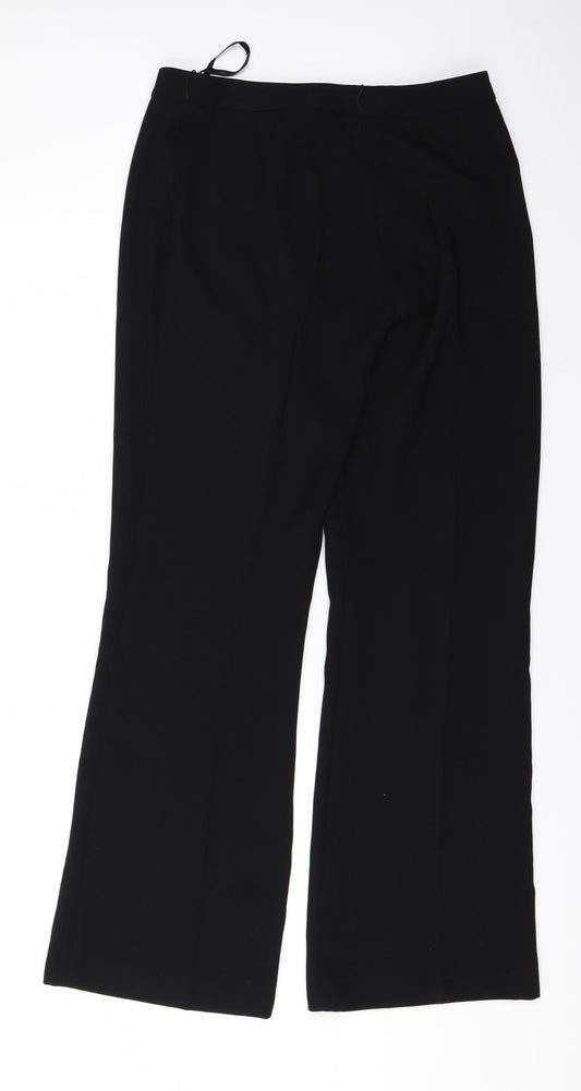 Principles Womens Black Trousers Size 12 L28 in