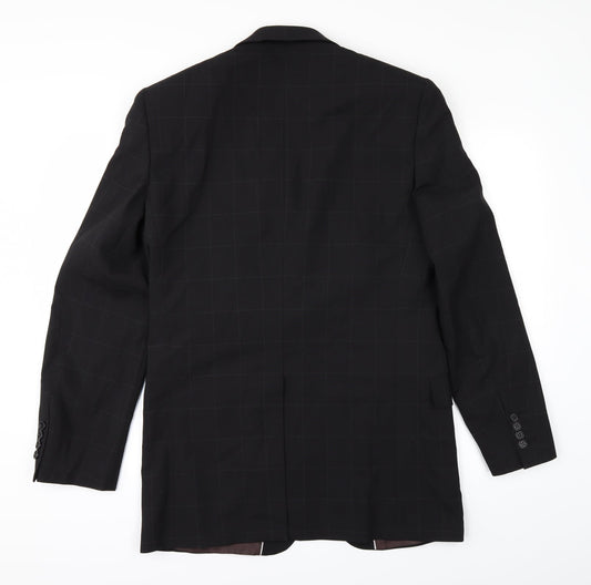 Womens UK Size 38 Marks and Spencer Black Overcoat