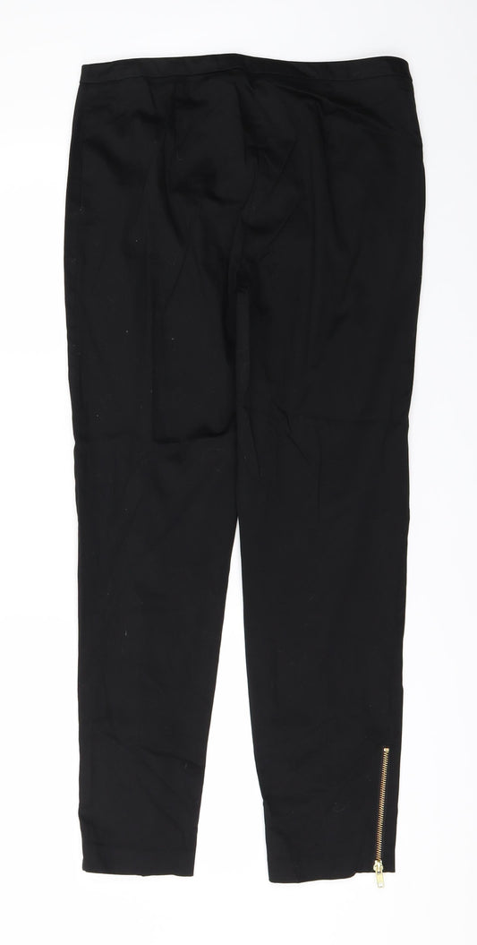 George Womens Black Trousers Size 10 L26 in